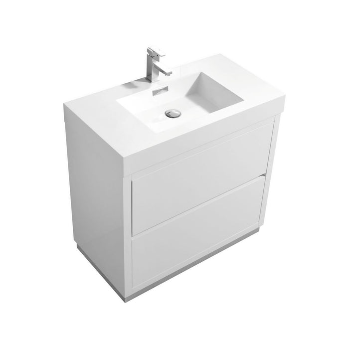 KubeBath Bliss 36" Free Standing Modern Bathroom Vanity