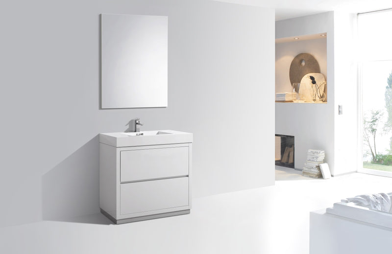 KubeBath Bliss 36" Freestanding Modern Bathroom Vanity