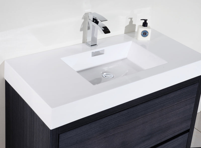 KubeBath Bliss 40" Freestanding Modern Bathroom Vanity