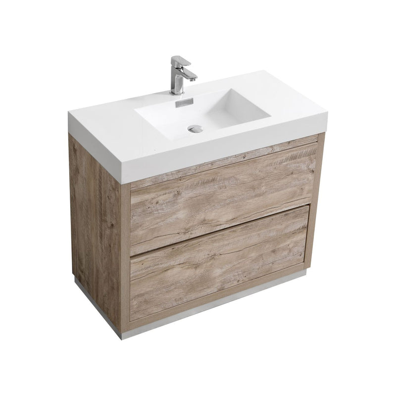 KubeBath Bliss 40" Freestanding Modern Bathroom Vanity