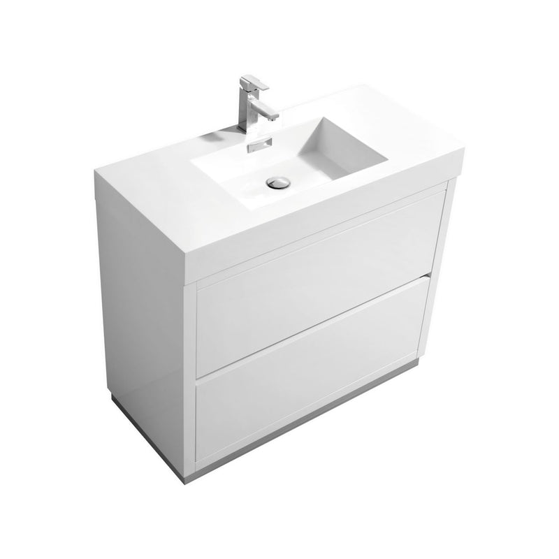 KubeBath Bliss 40" Freestanding Modern Bathroom Vanity