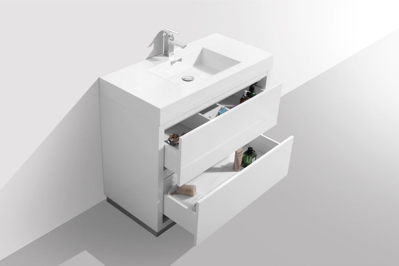 KubeBath Bliss 40" Freestanding Modern Bathroom Vanity