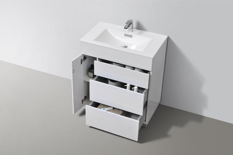 KubeBath Milano 30" Modern Freestanding Bathroom Vanity