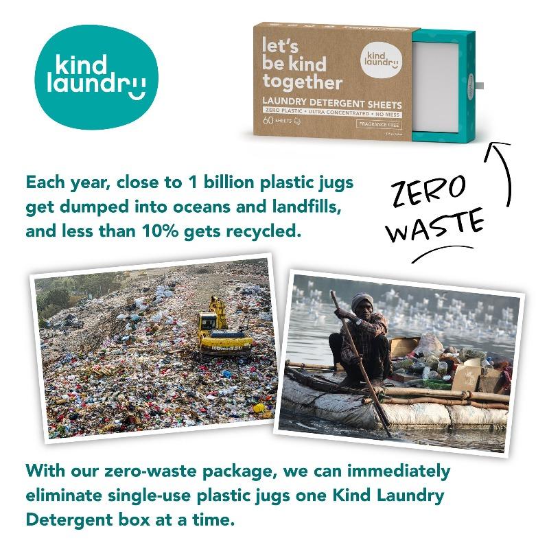 Kind Laundry Eco-Friendly Laundry Detergent Sheets - (60 sheets) - Ocean Breeze