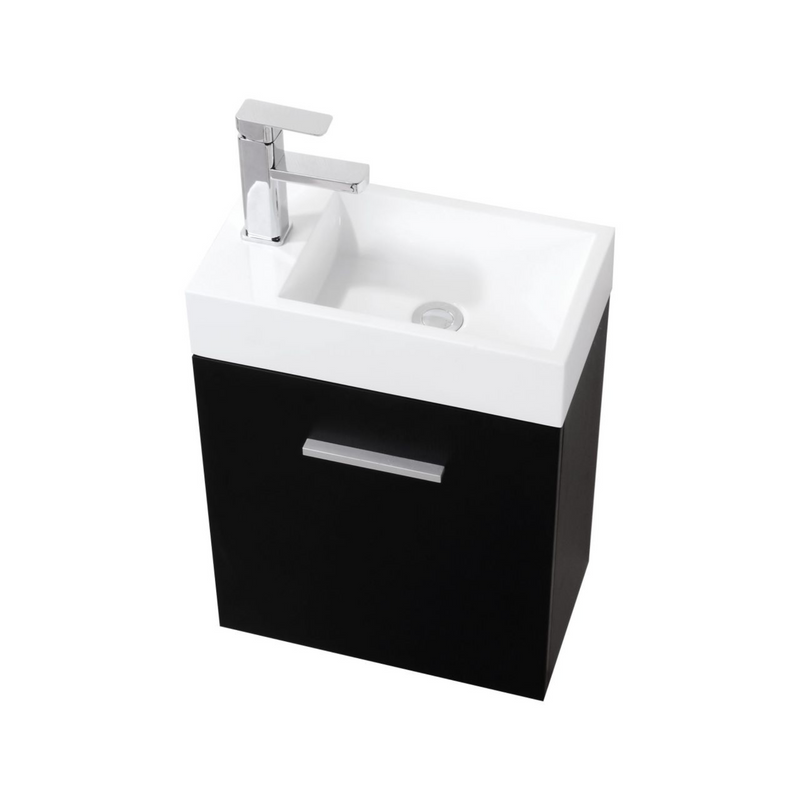 KubeBath Bliss 18" Wall Mount Modern Bathroom Vanity