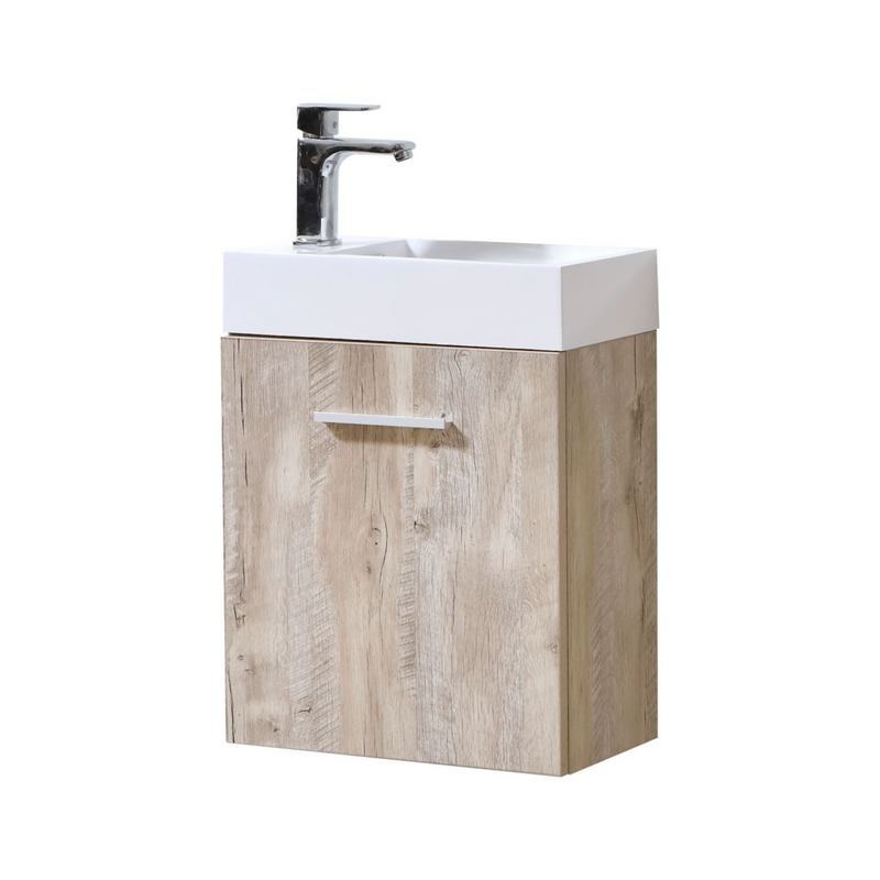 KubeBath Bliss 18" Wall Mount Modern Bathroom Vanity