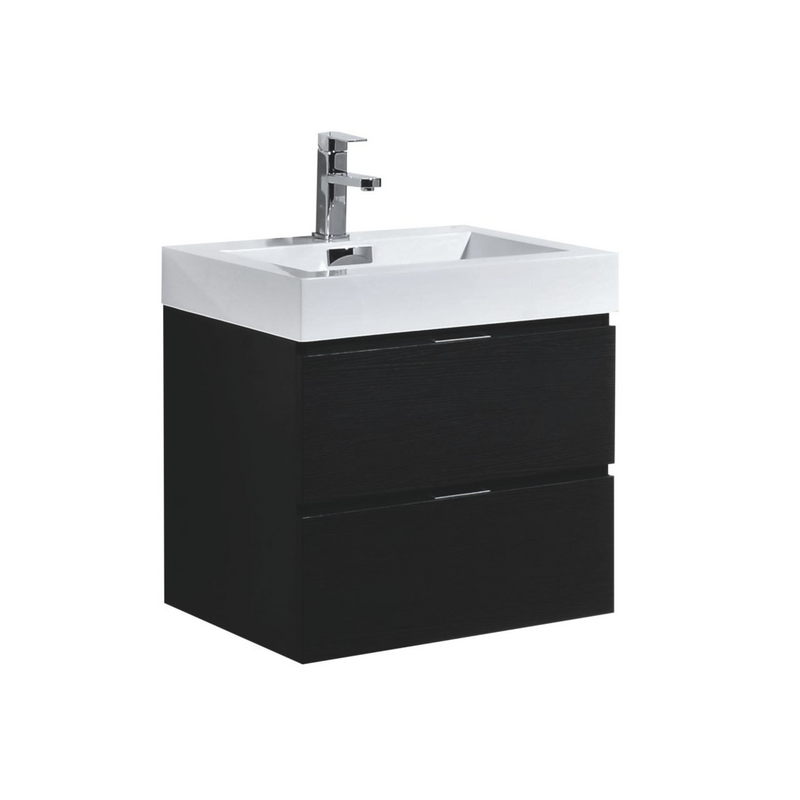 KubeBath Bliss 24" Wall Mount Modern Bathroom Vanity