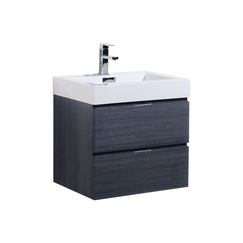 KubeBath Bliss 24" Wall Mount Modern Bathroom Vanity