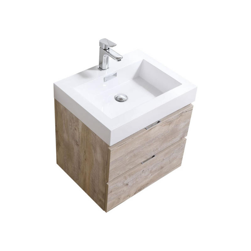 KubeBath Bliss 24" Wall Mount Modern Bathroom Vanity
