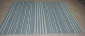 Madrid Wool Flatweave Blue/Grey Rug - Organic Weave - Rise