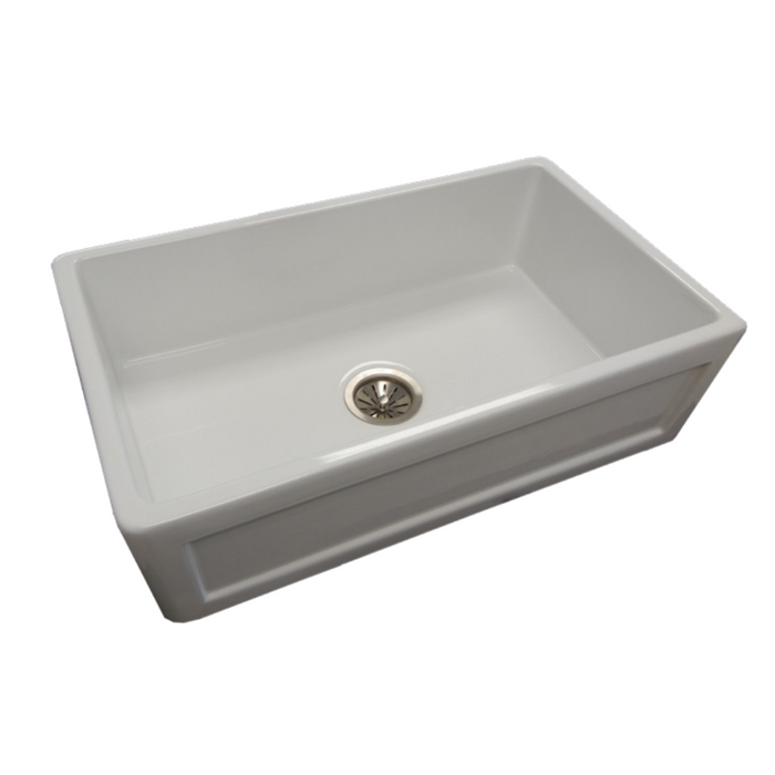 Novanni Elite WESP918 Athena Single Basin Farmhouse Fireclay Sink