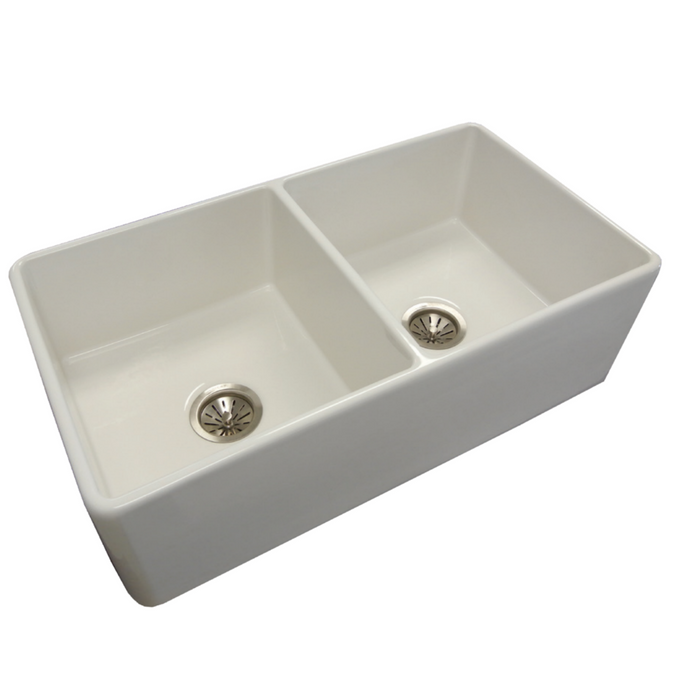 Novanni Elite WESP916 Calypso Double Basin Farmhouse Fireclay Sink