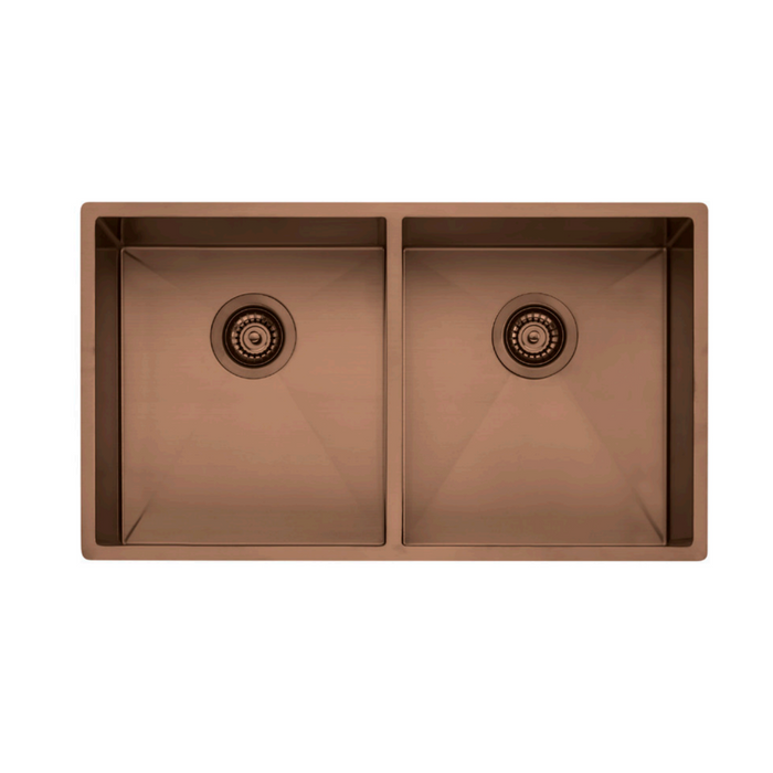 Oliveri WESP929 Spectra Double Bowl Stainless Steel Kitchen Sink - Copper Finish