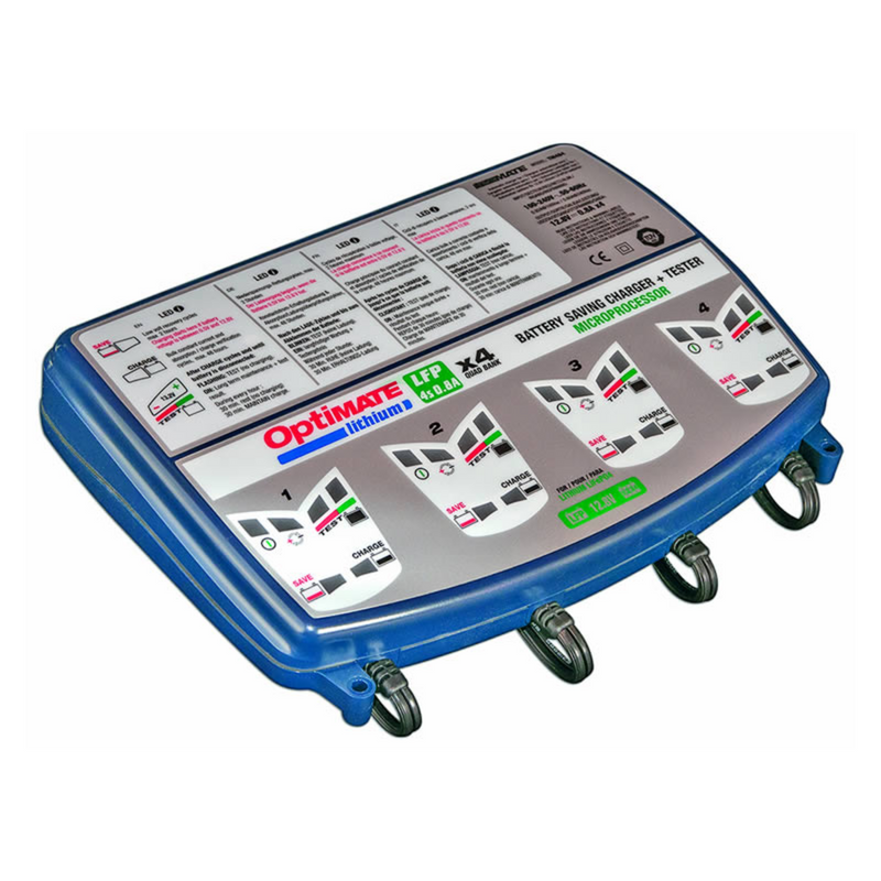 OptiMATE TM-485 LITHIUM Series 8-Step 12.8V 0.8A Sealed Battery Saving Charger & Maintainer x4