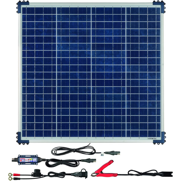 OptiMATE TM-523-6 Solar 60W Travel Kit - 6-Step 12V 5A Sealed Solar Battery Saving Charger & Maintainer