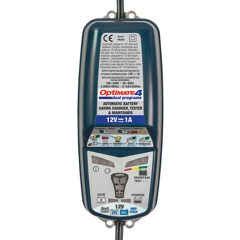 OptiMATE 4 CAN-bus edition, TM-351 8/9-step 12V 1A battery Saving Charger-Tester-Maintainer