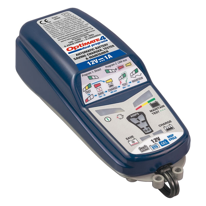OptiMATE 4 CAN-bus edition, TM-351 8/9-step 12V 1A battery Saving Charger-Tester-Maintainer