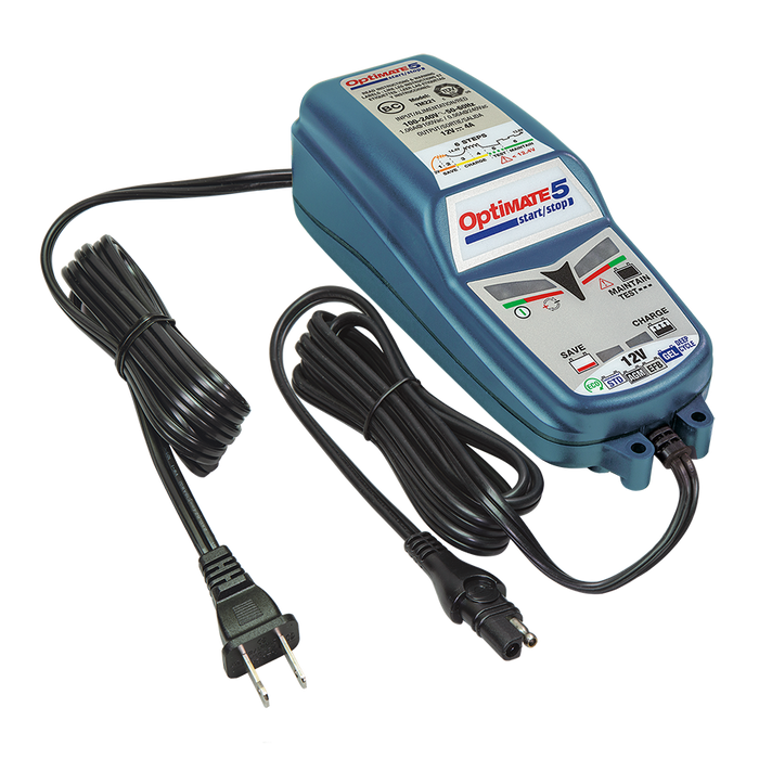 OptiMATE 5 start/stop, TM-221 4A 6-step 12V 4A Battery Saving Charger-Tester-Maintainer