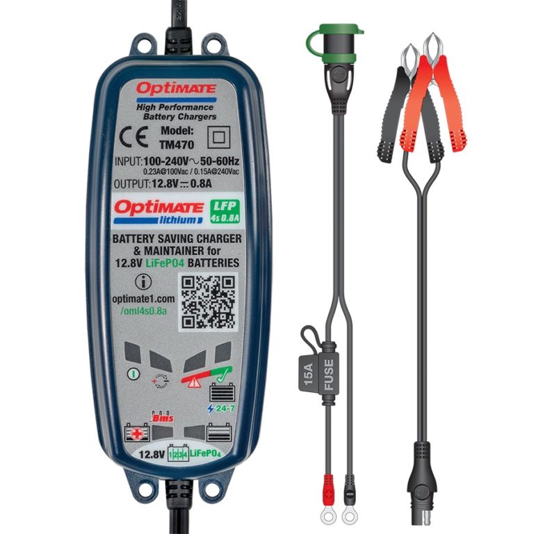 OptiMATE TM-471 LITHIUM Series 8-Step 12.8V 0.8A Sealed Battery Saving Charger & Maintainer