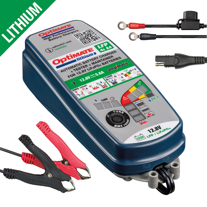 OptiMATE TM-391 LITHIUM Series 10-Step 12.8V 6A Sealed Battery Saving Charger & Maintainer