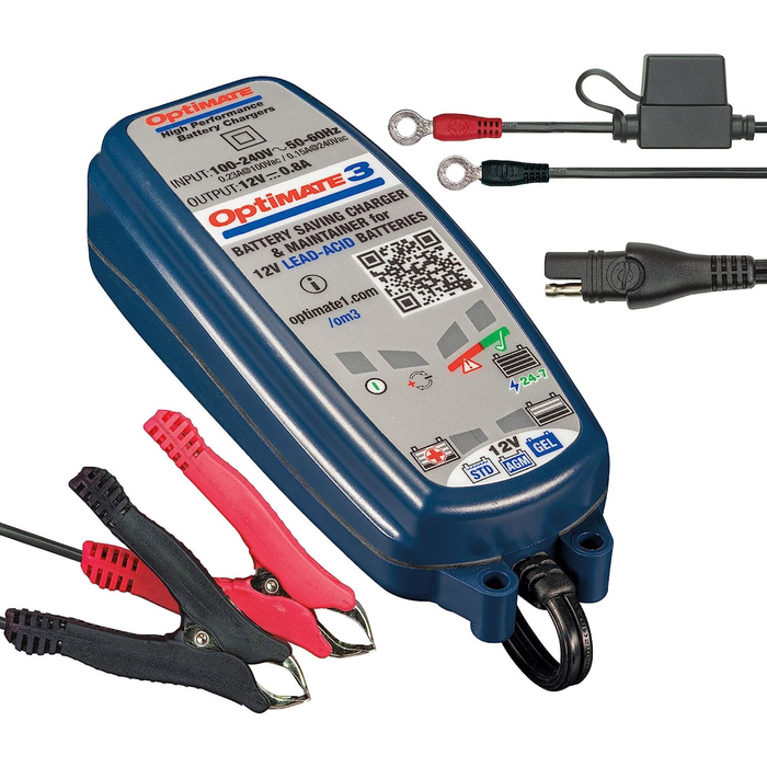 OptiMate 3 TM-431 7-Step 12V 0.8A Battery Saving Charger-Tester-Maintainer