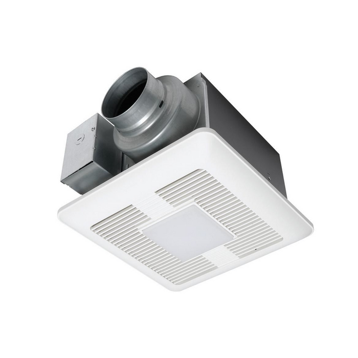 Panasonic WhisperCeiling DC Exhaust Fan with Light, 50/80/110 CFM - FV-0511VQL1