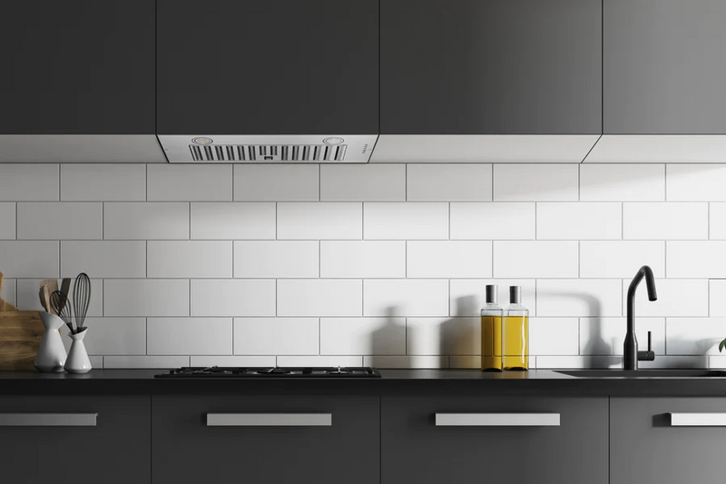 Hauslane Chef 30" IN-R100SS Convertible 600 CFM Stainless Steel Range Hood Insert