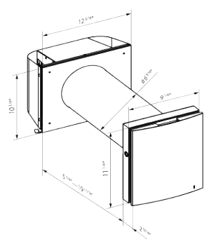 Cyclone Ductless Single Room High-Efficiency Energy Recovery Ventilator - SV130
