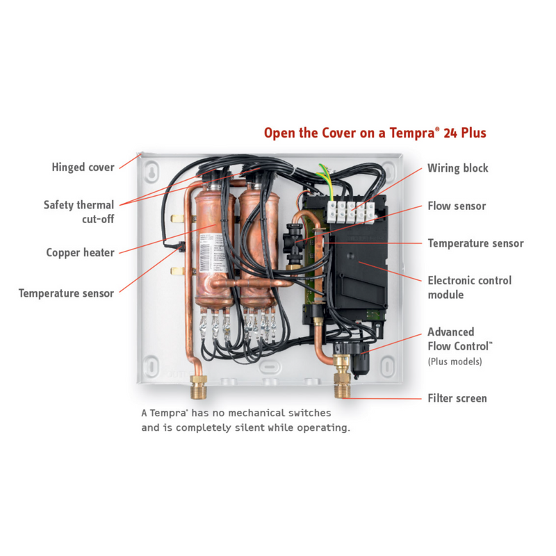 Stiebel Eltron Tempra 24 Whole House 24 kW 5 GPM Electric Tankless Water Heater