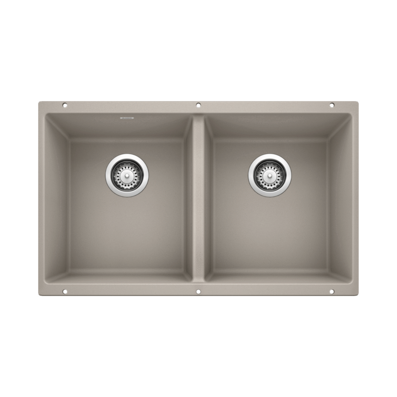 Blanco PRECIS U 2 Double Bowl SILGRANIT Undermount Kitchen Sink