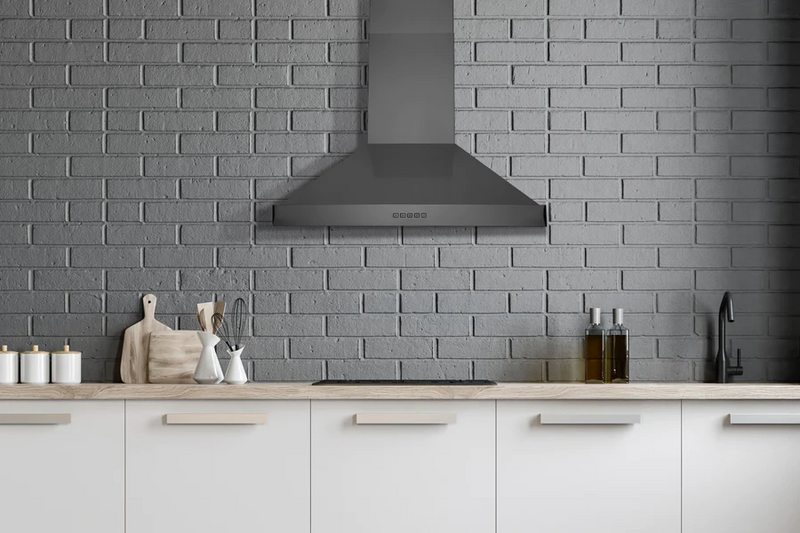 Hauslane 30" WM-590BSS Chef Series 860 CFM Convertible Stainless Steel Wall-Mounted Range Hood