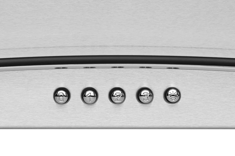 Hauslane WM-600 Chef Series 750 CFM Convertible Stainless Steel Wall-Mounted Range Hood