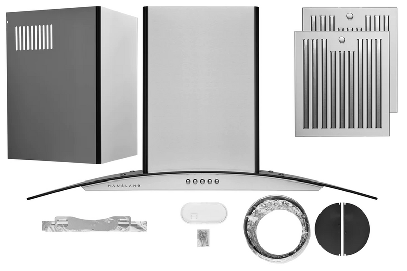 Hauslane WM-600 Chef Series 750 CFM Convertible Stainless Steel Wall-Mounted Range Hood