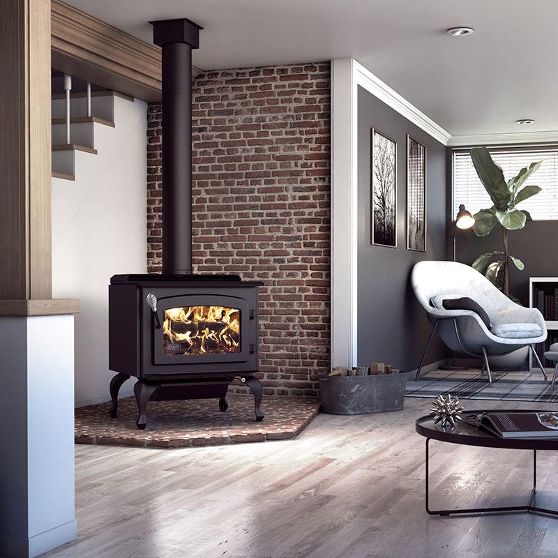 Drolet Escape 1800 Wood Burning Stove On Legs DB03105