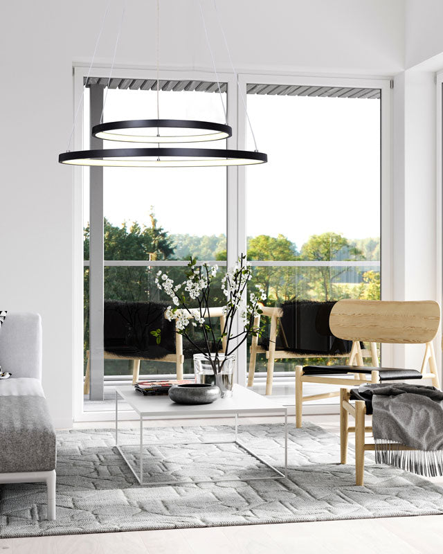 Canarm LEXIE LED Matte Black Chandelier