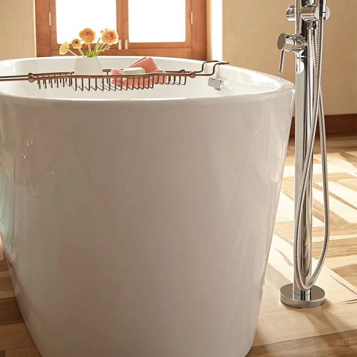 American Standard Coastal - Serin 68 x 31-Inch Freestanding Bathtub Center Drain With Integrated