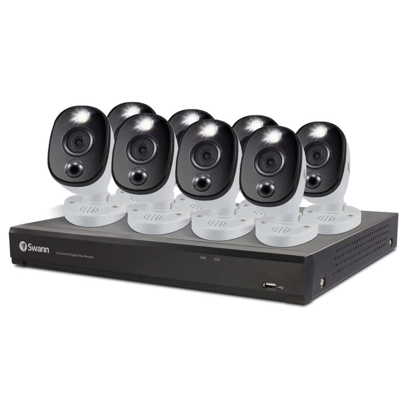 Swann 4K Ultra HD 16-channel 2TB Hard Drive DVR Security System with 8 x 4K Cameras ,SWDVK-1655808WL