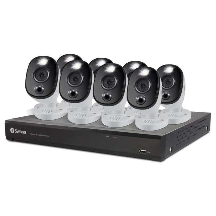 Swann 4K Ultra HD 16-channel 2TB Hard Drive DVR Security System with 8 x 4K Cameras ,SWDVK-1655808WL