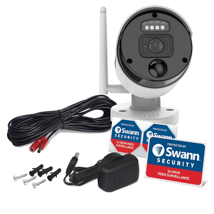 Swann 1080p HD Add On Wi-Fi Bullet Security Camera with Thermal Sensing and Spotlight