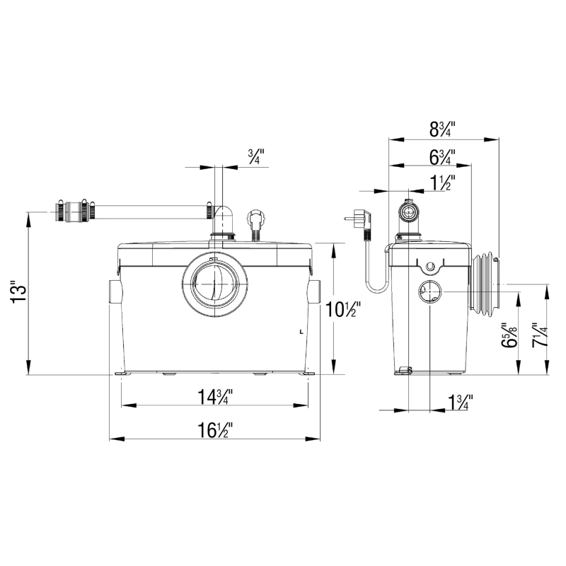 Saniflo 081 Saniaccess 2 Macerating Pump