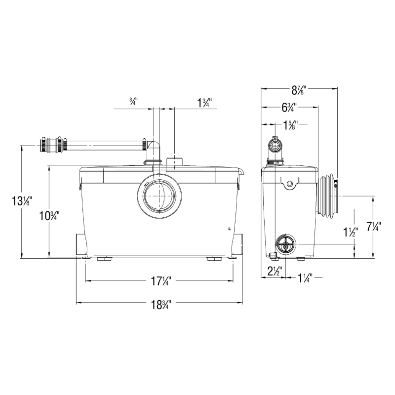 Saniflo Saniaccess 3 Combo Macerator System