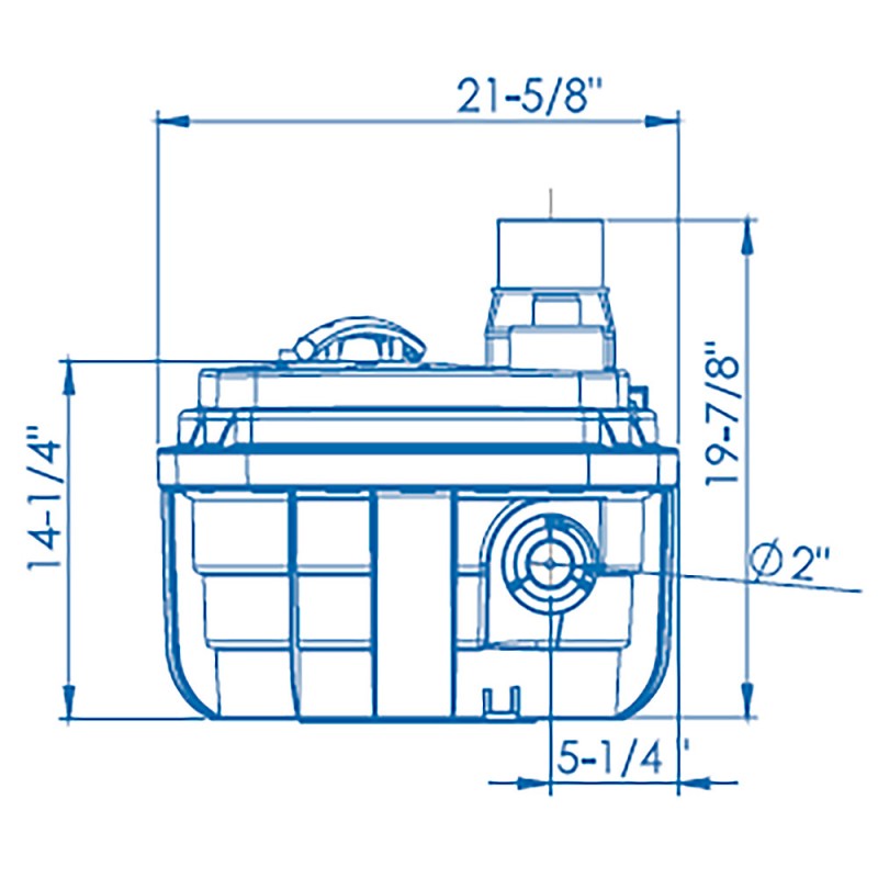 Saniflo 049 Sanicubic 1 VX Vortex 1.5 HP, 240V Lift Station - Residential & Commercial