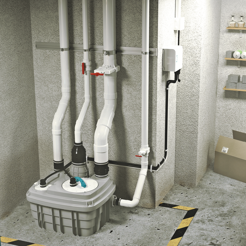Saniflo 049 Sanicubic 1 VX Vortex 1.5 HP, 240V Lift Station - Residential & Commercial