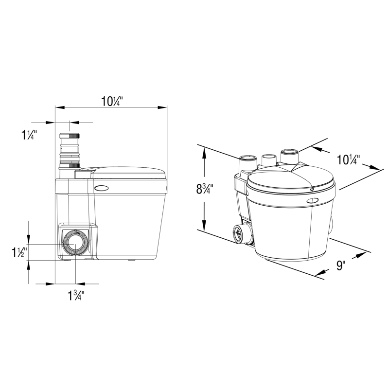 Saniflo 021 Saniswift Drain Pump